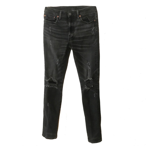 AMERICAN EAGLE AIRFLEX + DISTRESSED JEANS SIZE 30 X 34 - Picture 1 of 7